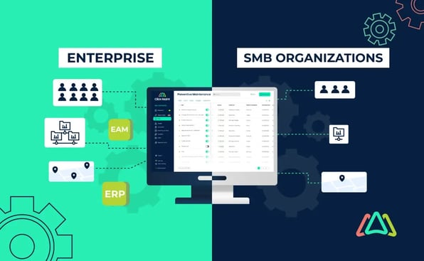 image showing differences between cmms for enterprise and smb